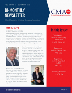 Official CMA Newsletter Vol. 2 Issue 2 September 2023 Page1
